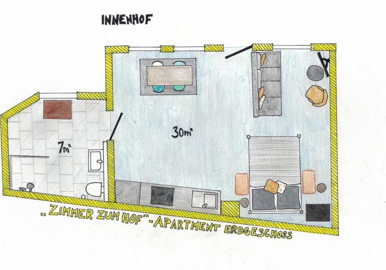 Das Gelbe Haus - Drei Besondere Ferienwohnungen Flensburg Zewnętrze zdjęcie
